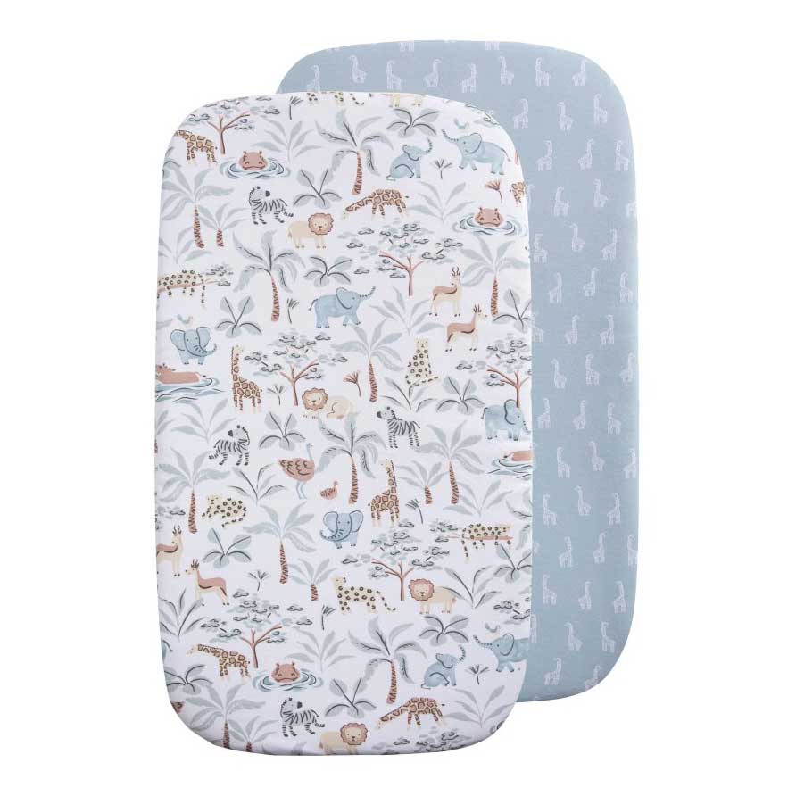 Living Textiles Cot Fitted Sheet 2 Pack